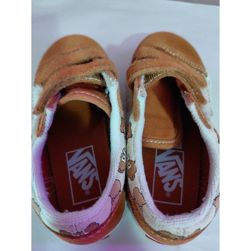 Vans Old Skool Brown Suede Canvas Toddler Shoes Size 9 Unisex - Picture 5 of 7